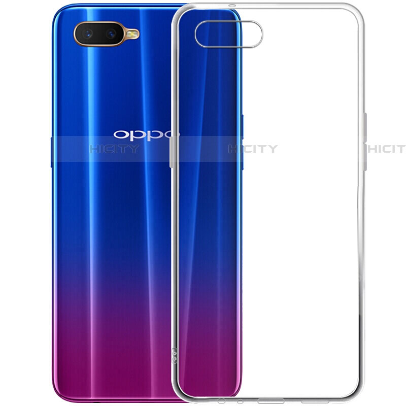 Silikon Schutzhülle Ultra Dünn Tasche Durchsichtig Transparent Z07 für Oppo RX17 Neo Klar