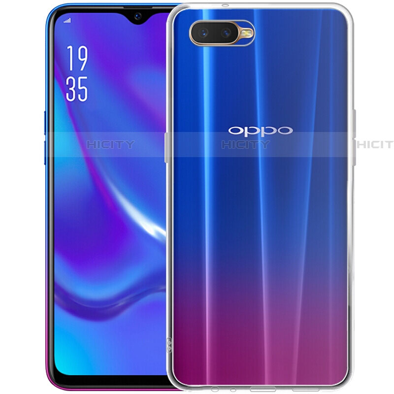 Silikon Schutzhülle Ultra Dünn Tasche Durchsichtig Transparent Z07 für Oppo RX17 Neo Klar