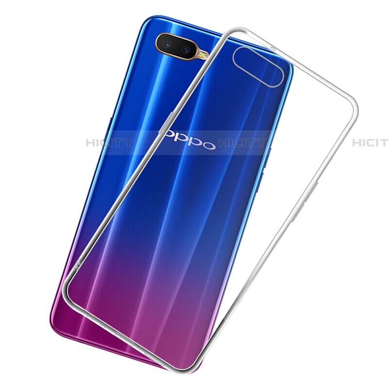 Silikon Schutzhülle Ultra Dünn Tasche Durchsichtig Transparent Z07 für Oppo RX17 Neo Klar