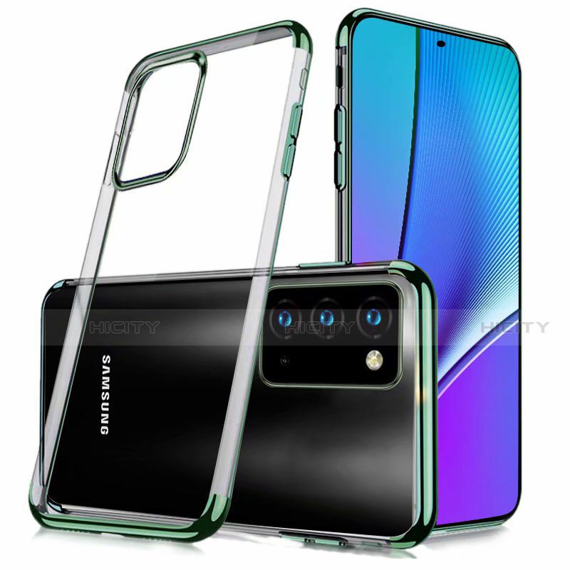 Silikon Schutzhülle Ultra Dünn Tasche Flexible Hülle Durchsichtig Transparent N02 für Samsung Galaxy Note 20 5G Nachtgrün