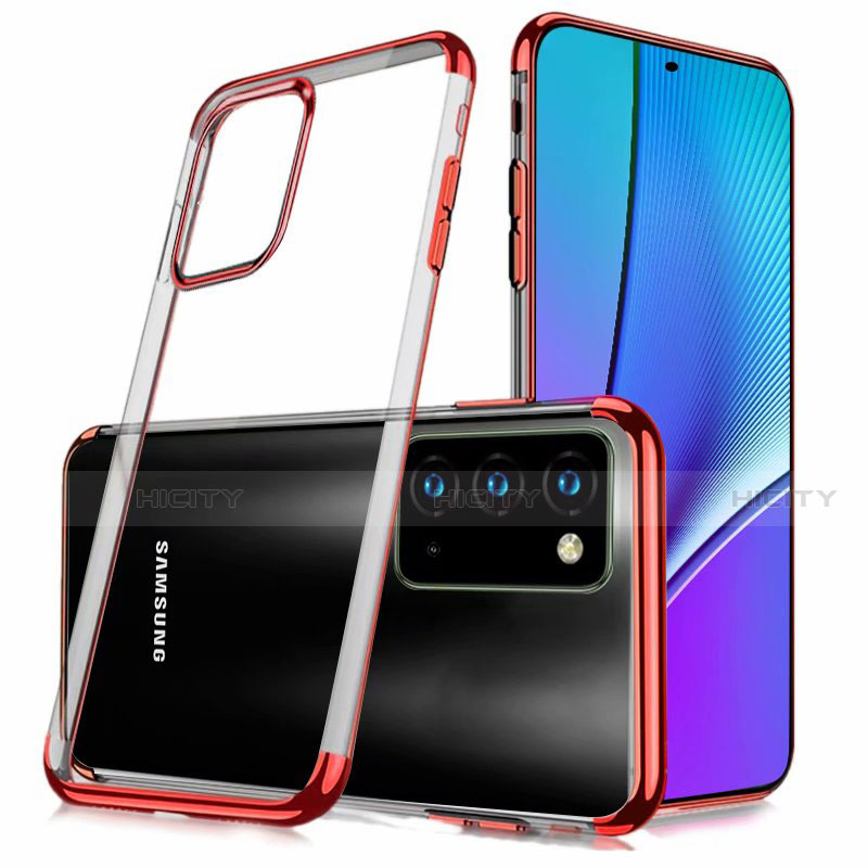 Silikon Schutzhülle Ultra Dünn Tasche Flexible Hülle Durchsichtig Transparent N02 für Samsung Galaxy Note 20 5G Rot