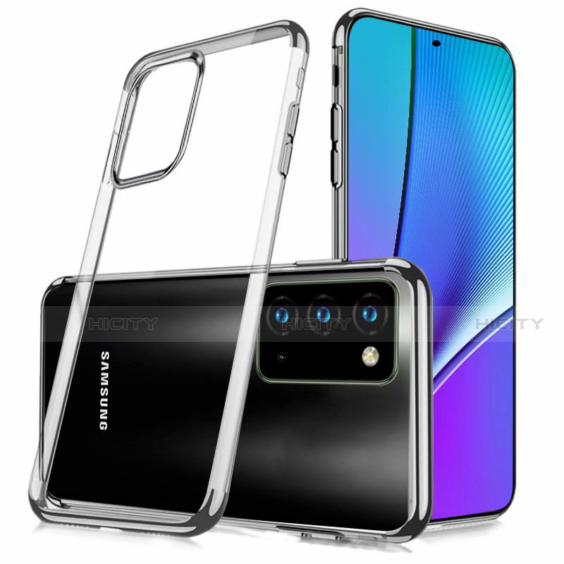 Silikon Schutzhülle Ultra Dünn Tasche Flexible Hülle Durchsichtig Transparent N02 für Samsung Galaxy Note 20 5G Silber