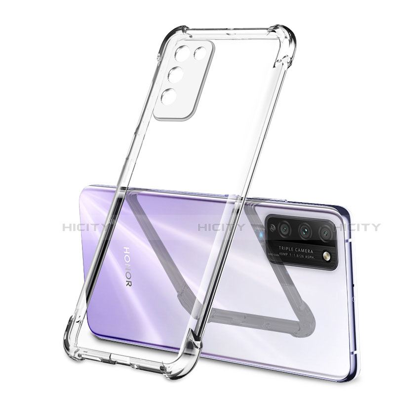 Silikon Schutzhülle Ultra Dünn Tasche Flexible Hülle Durchsichtig Transparent S01 für Huawei Honor 30 Lite 5G Klar