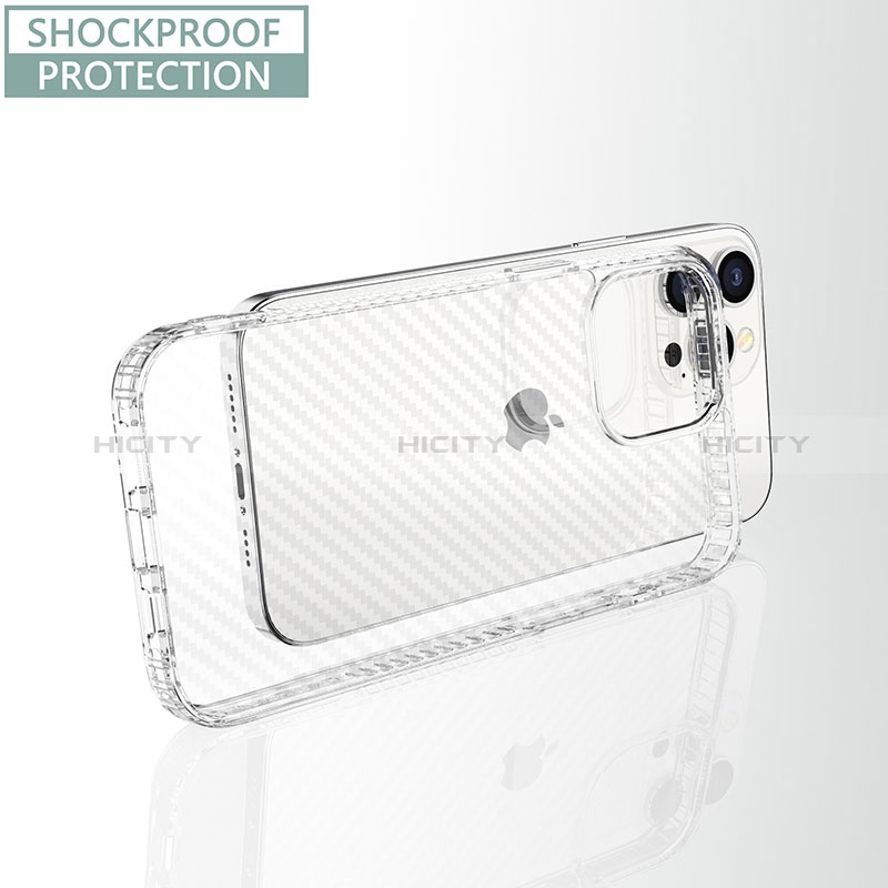 Silikon Schutzhülle Ultra Dünn Tasche Flexible Hülle Durchsichtig Transparent YJ1 für Apple iPhone 12 Pro Max