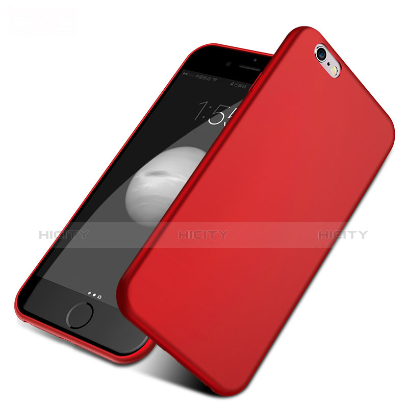 Silikon Schutzhülle Ultra Dünn Tasche G01 für Apple iPhone 6 Plus Rot