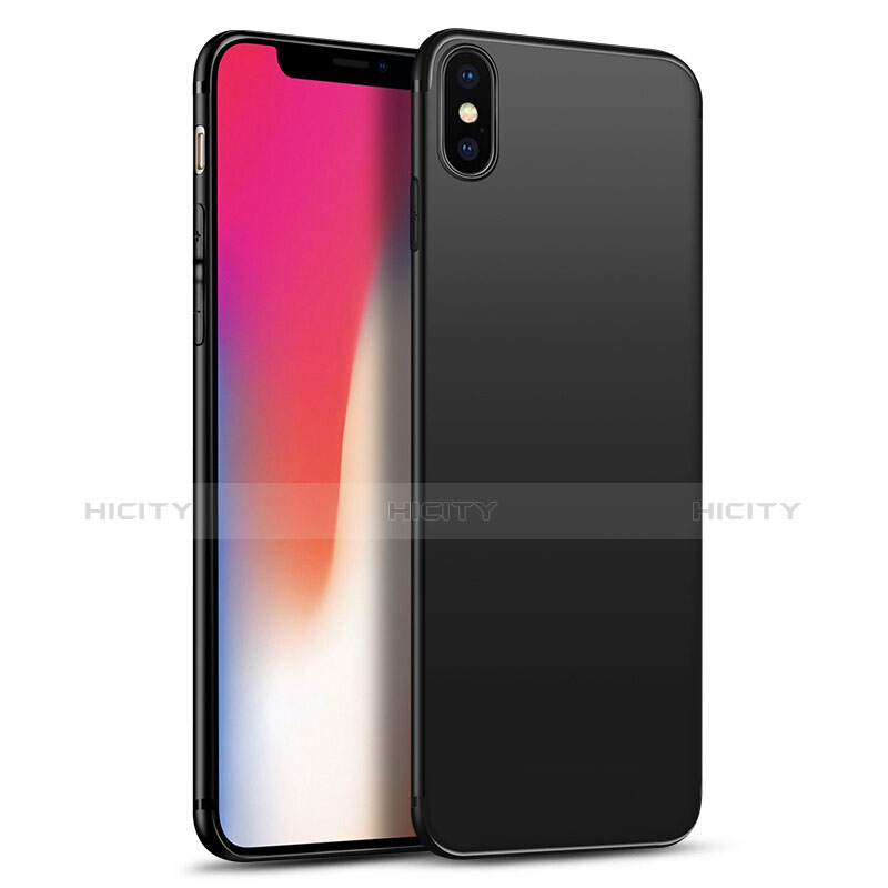 Silikon Schutzhülle Ultra Dünn Tasche S02 für Apple iPhone X Schwarz