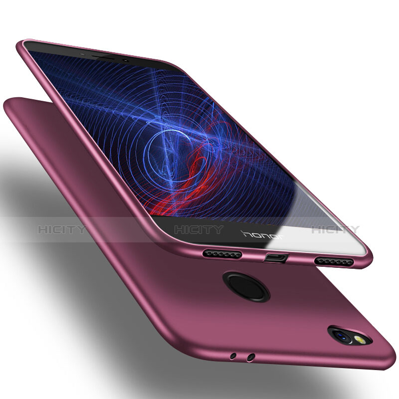 Silikon Schutzhülle Ultra Dünn Tasche S02 für Huawei GR3 (2017) Violett Plus