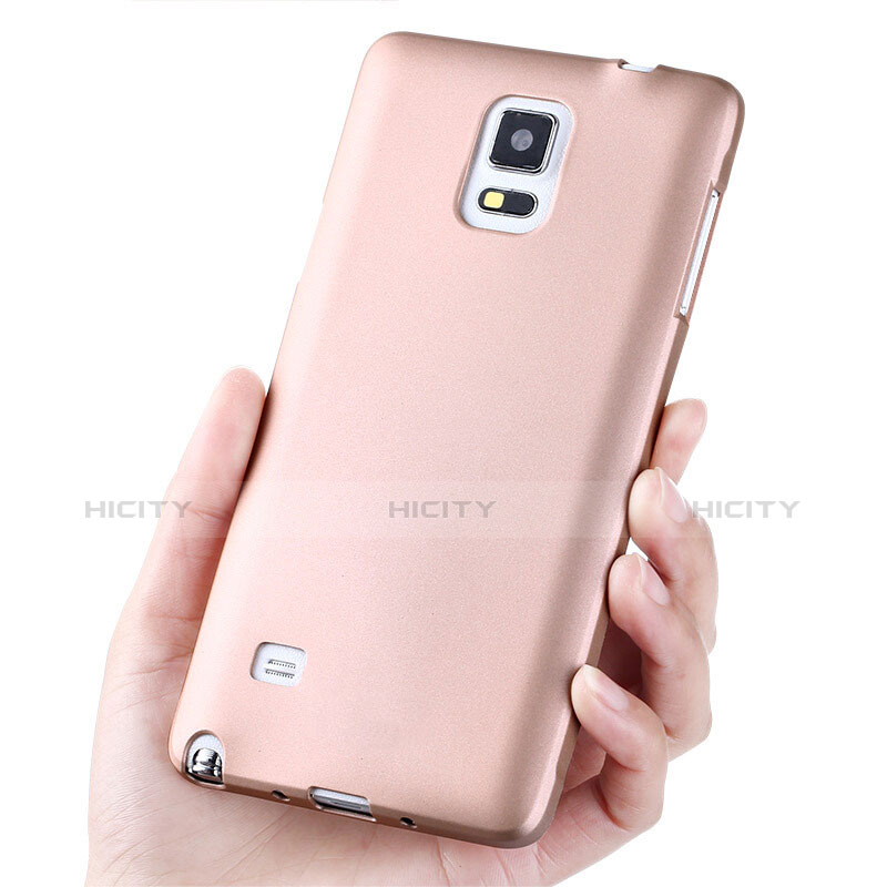 Silikon Schutzhülle Ultra Dünn Tasche S02 für Samsung Galaxy Note 4 SM-N910F Rosegold