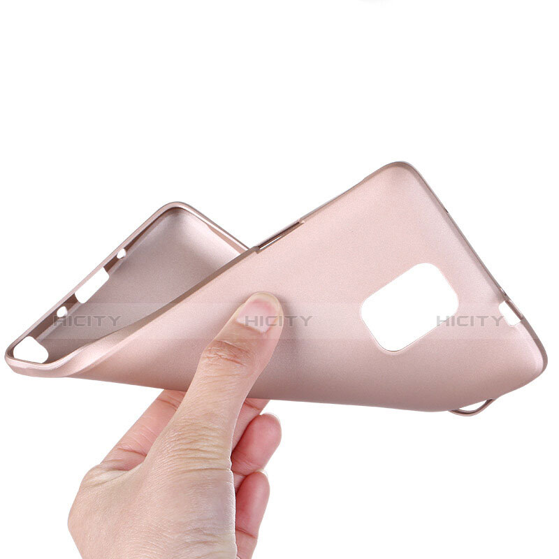 Silikon Schutzhülle Ultra Dünn Tasche S02 für Samsung Galaxy Note 4 SM-N910F Rosegold