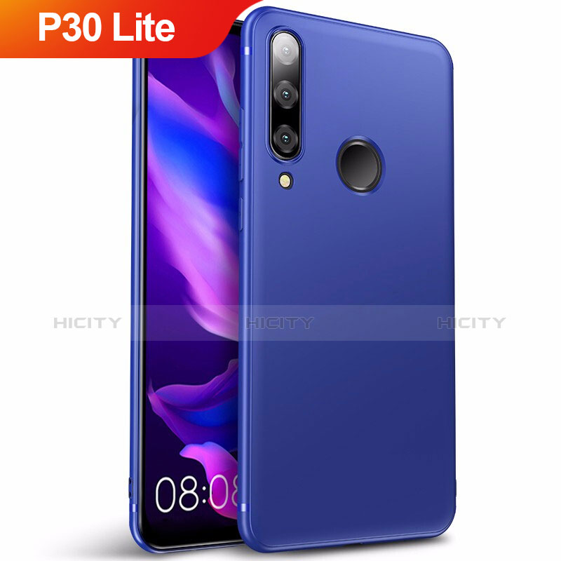 Silikon Schutzhülle Ultra Dünn Tasche S03 für Huawei P30 Lite Blau