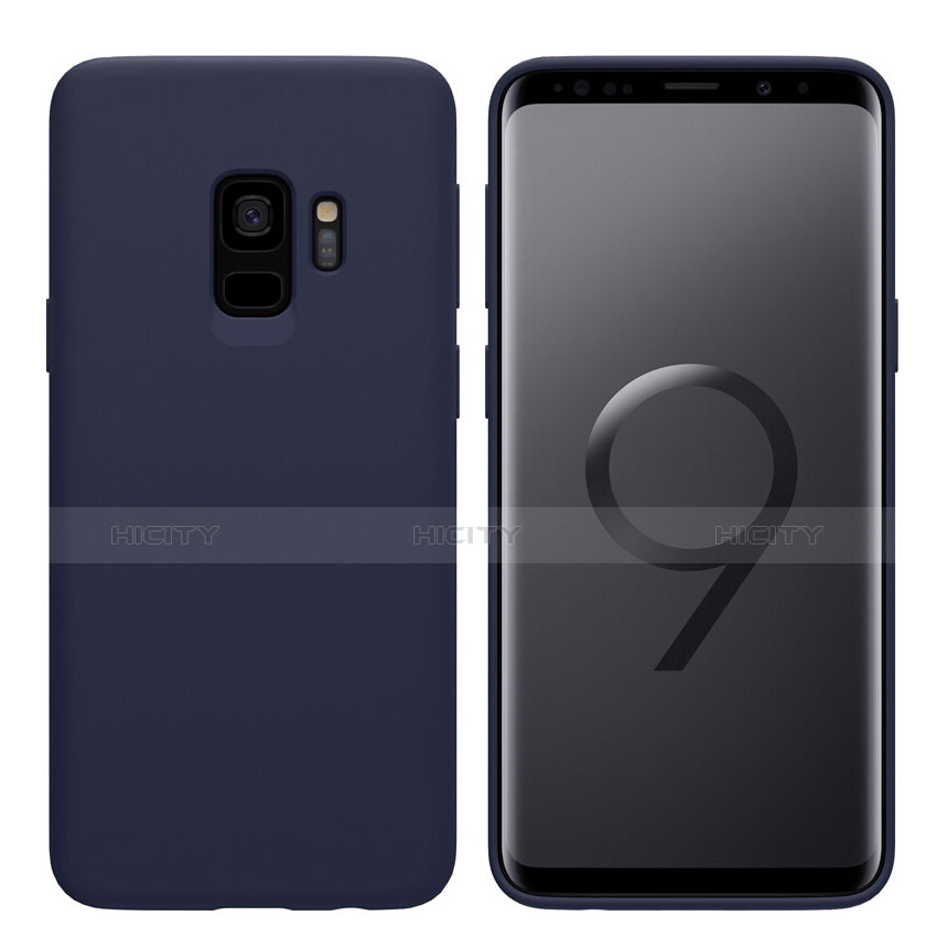 Silikon Schutzhülle Ultra Dünn Tasche S03 für Samsung Galaxy S9 Blau