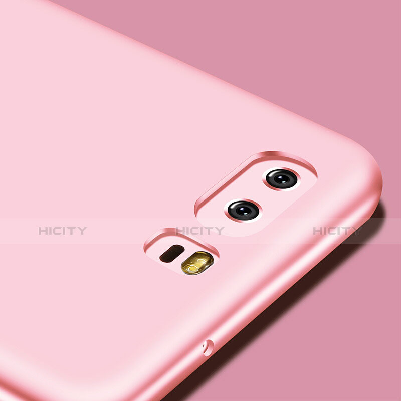 Silikon Schutzhülle Ultra Dünn Tasche S05 für Huawei P10 Rosa