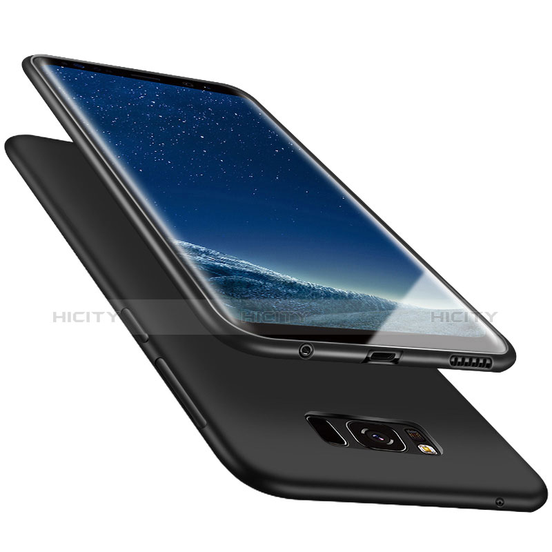 Silikon Schutzhülle Ultra Dünn Tasche S06 für Samsung Galaxy S8 Plus Schwarz