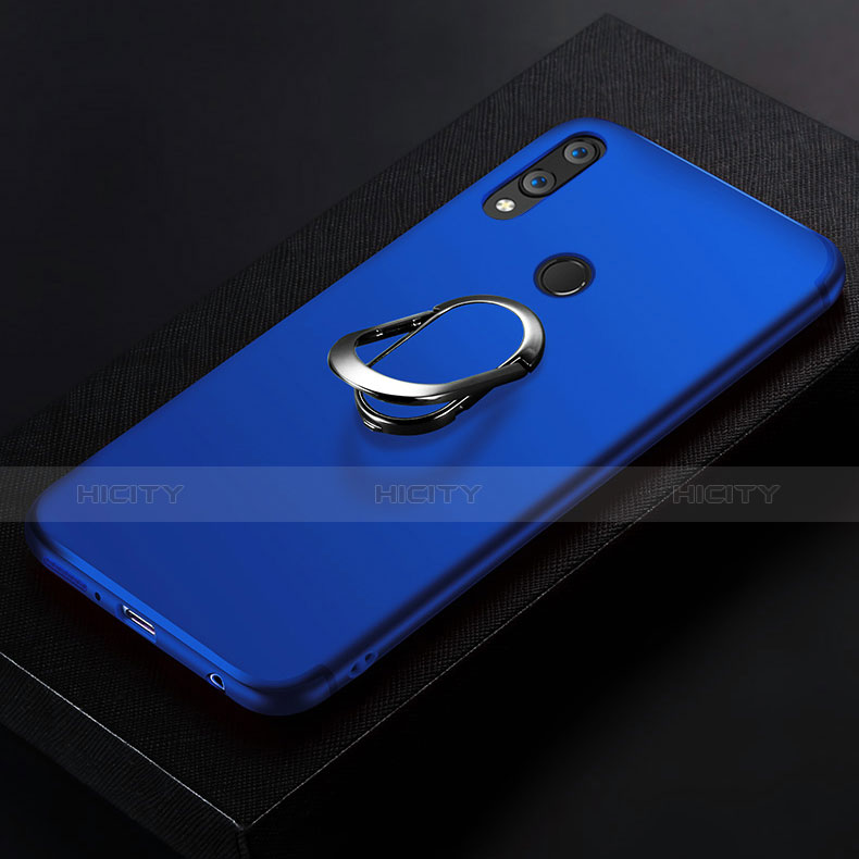 Silikon Schutzhülle Ultra Dünn Tasche Silikon mit Fingerring Ständer für Huawei Nova 3e Blau