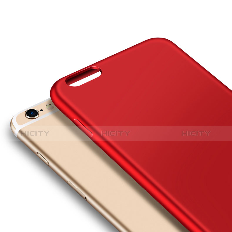 Silikon Schutzhülle Ultra Dünn Tasche U01 für Apple iPhone 6S Rot