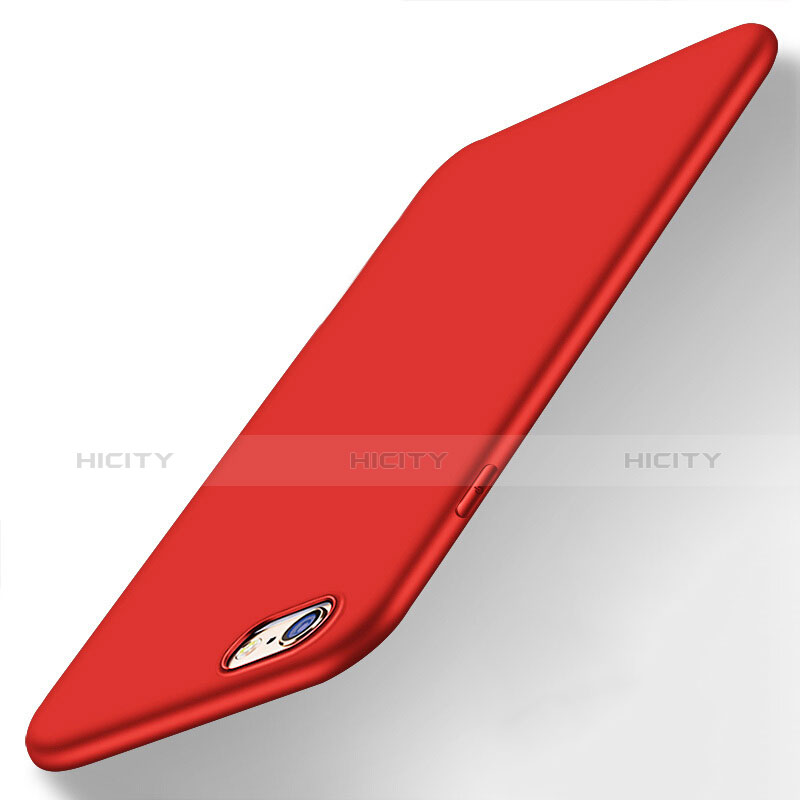Silikon Schutzhülle Ultra Dünn Tasche U14 für Apple iPhone 6S Rot