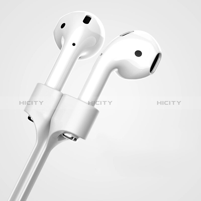 Silikon Sportgurt Anti-Lost Tether Gurt für Apple AirPods Silber Plus