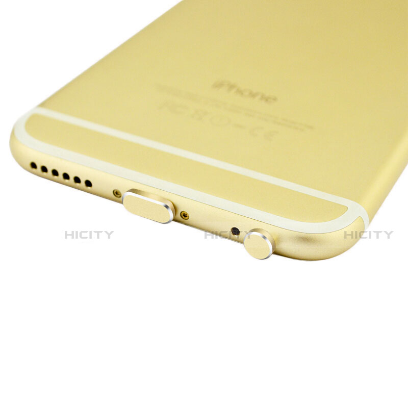 Staubschutz Stöpsel Passend Lightning USB Jack J01 für Apple iPhone SE (2020) Gold