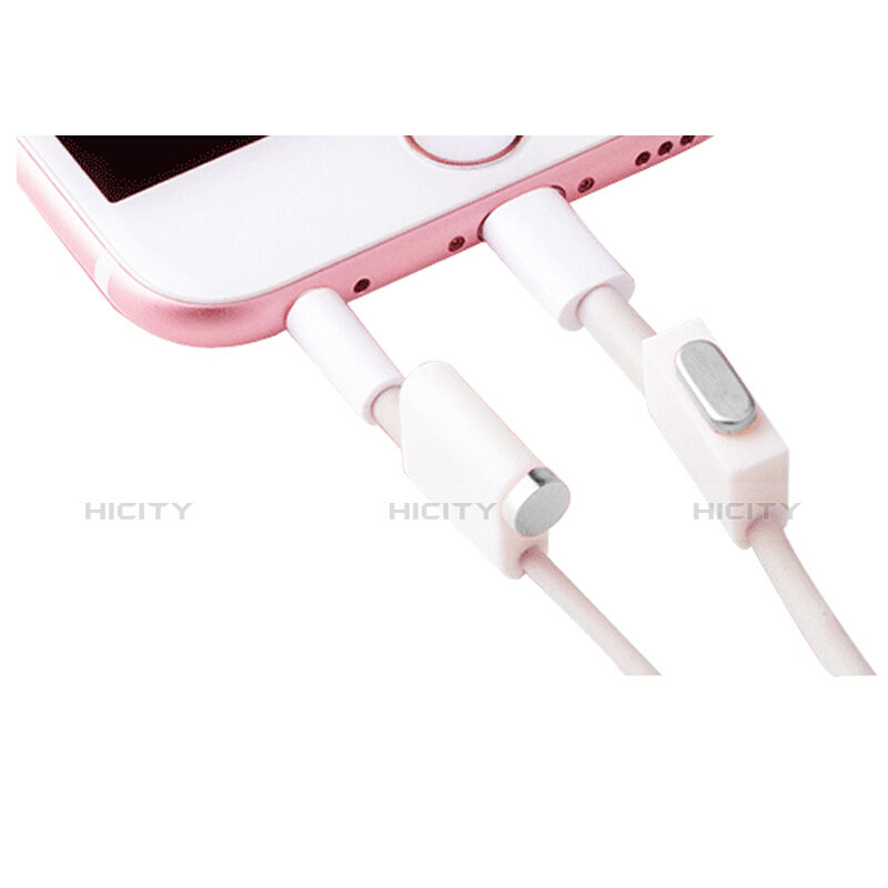 Staubschutz Stöpsel Passend Lightning USB Jack J02 für Apple iPad 10.2 (2020) Silber