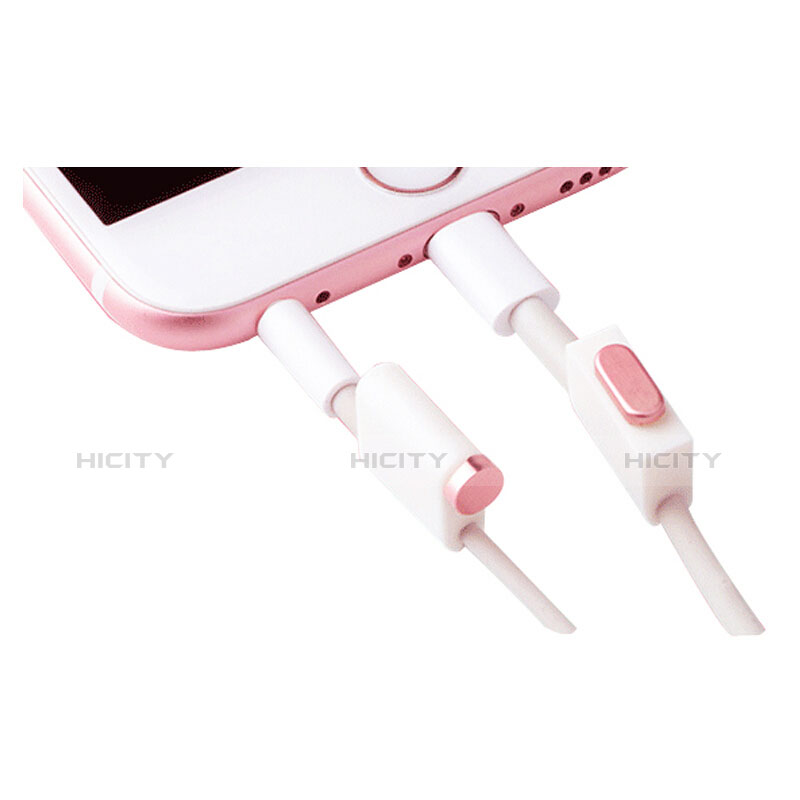 Staubschutz Stöpsel Passend Lightning USB Jack J02 für Apple iPad Air 3 Rosegold groß