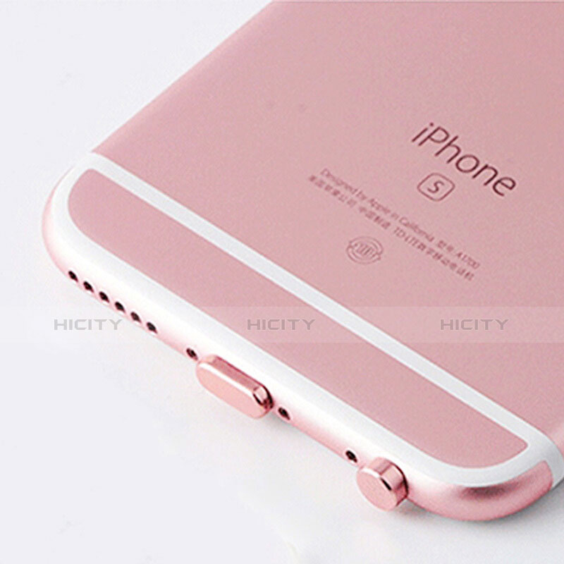 Staubschutz Stöpsel Passend Lightning USB Jack J02 für Apple iPhone 6 Plus Rosegold