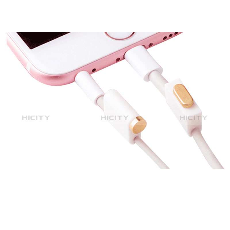 Staubschutz Stöpsel Passend Lightning USB Jack J02 für Apple New iPad 9.7 (2017) Gold