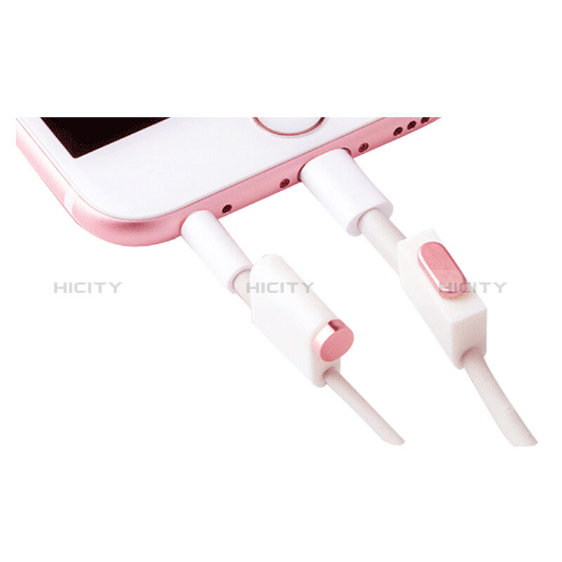 Staubschutz Stöpsel Passend Lightning USB Jack J02 für Apple New iPad 9.7 (2017) Rosegold