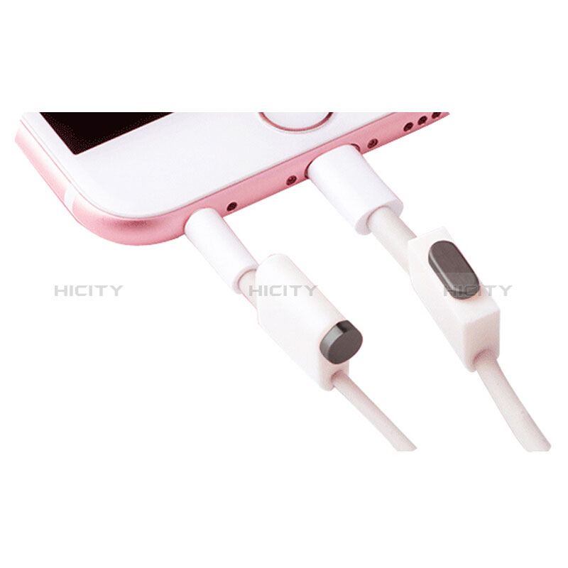 Staubschutz Stöpsel Passend Lightning USB Jack J02 für Apple New iPad 9.7 (2018) Schwarz