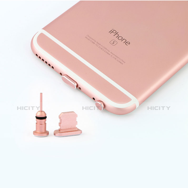 Staubschutz Stöpsel Passend Lightning USB Jack J04 für Apple iPad 4 Rosegold