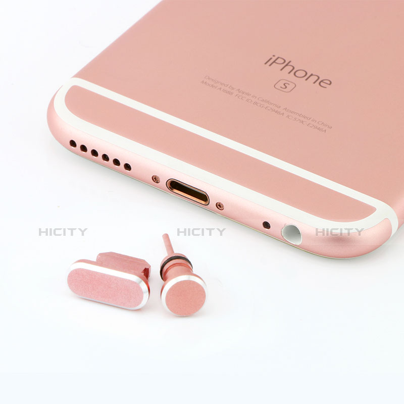 Staubschutz Stöpsel Passend Lightning USB Jack J04 für Apple iPhone 11 Pro Rosegold