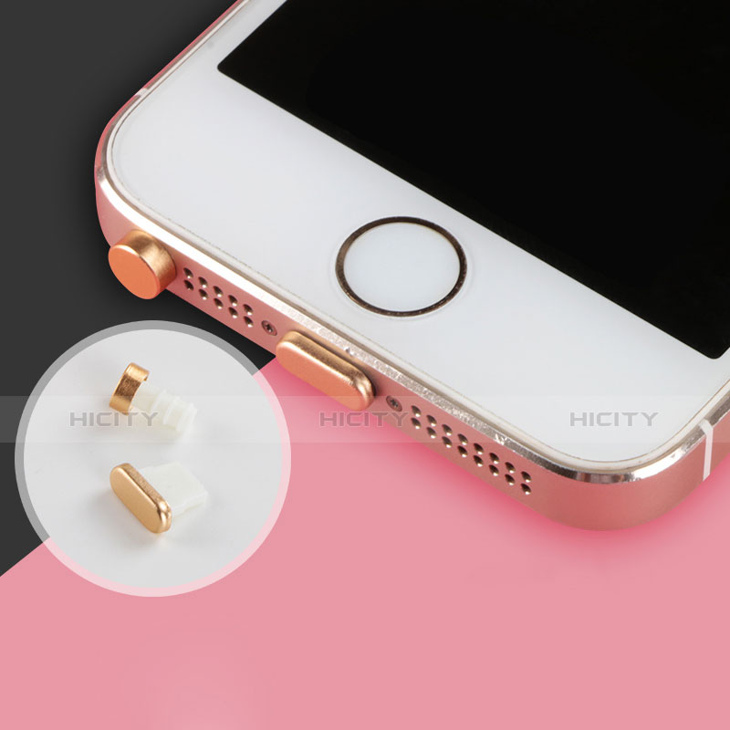 Staubschutz Stöpsel Passend Lightning USB Jack J05 für Apple iPhone 11 Pro Max Rosegold