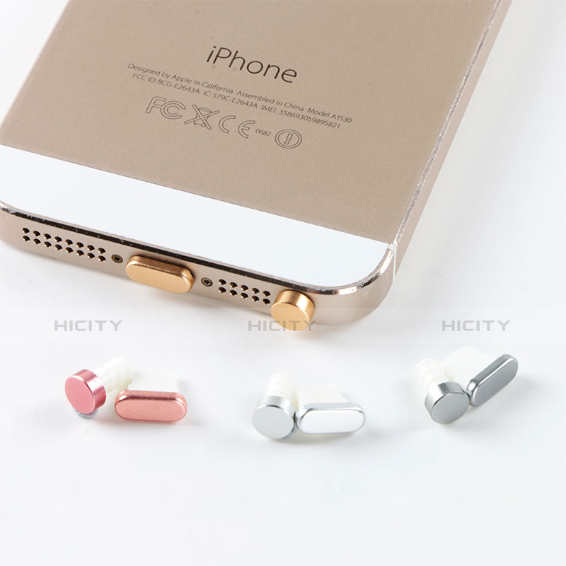 Staubschutz Stöpsel Passend Lightning USB Jack J05 für Apple iPhone 5C Silber