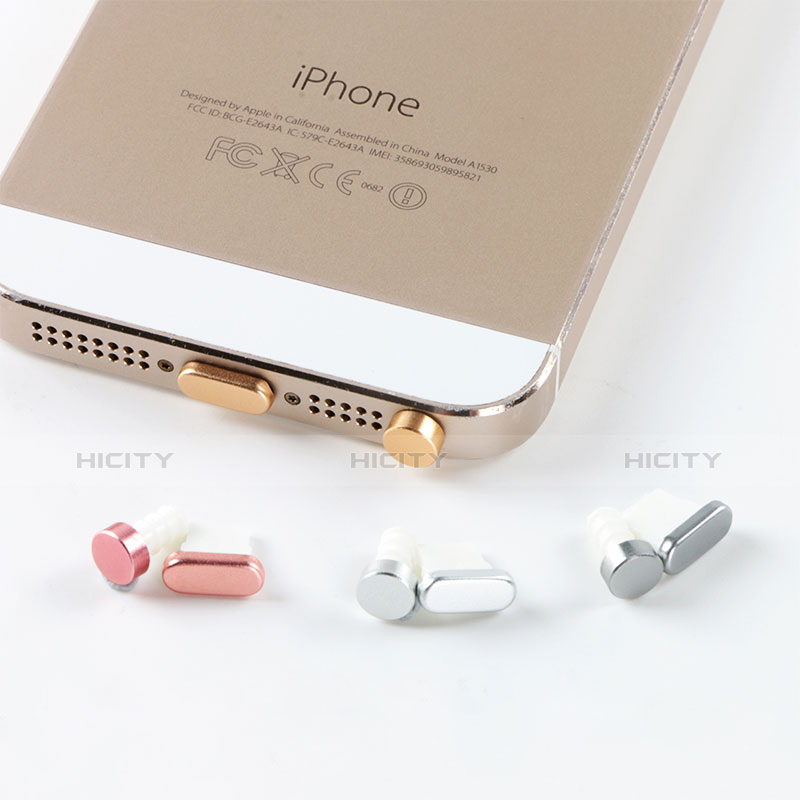 Staubschutz Stöpsel Passend Lightning USB Jack J05 für Apple iPhone 6 Plus Rosegold Plus