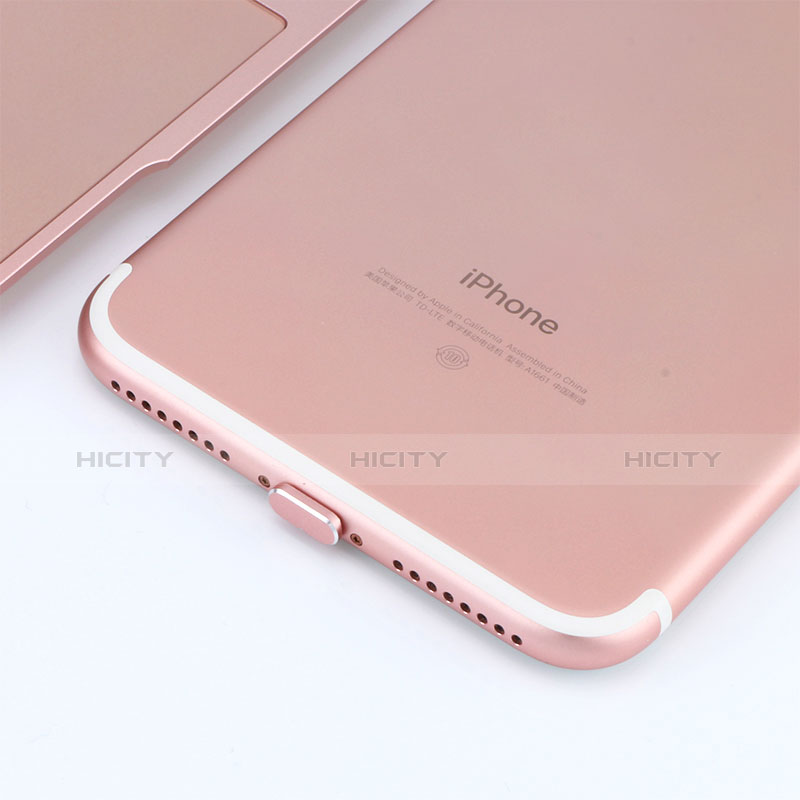 Staubschutz Stöpsel Passend Lightning USB Jack J06 für Apple iPhone Xs Max Rosegold