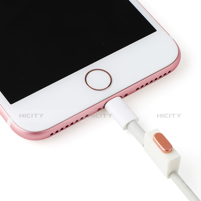 Staubschutz Stöpsel Passend Lightning USB Jack J07 für Apple iPad Air 3 Rosegold groß