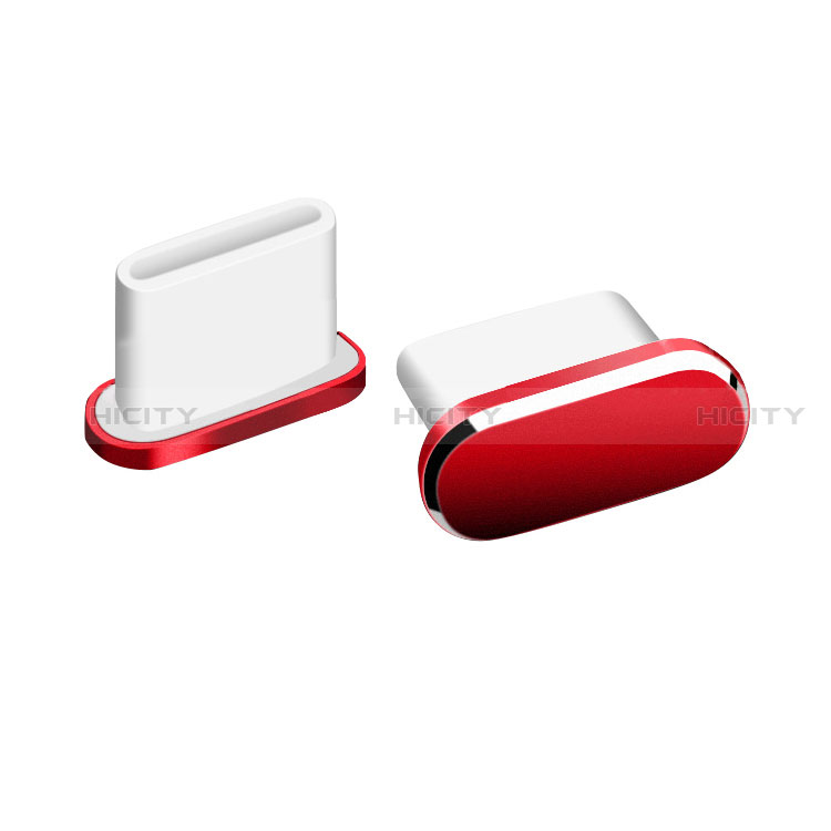 Staubschutz Stöpsel Passend USB-C Jack Type-C Universal H06 für Apple iPad Pro 11 (2022) Rot
