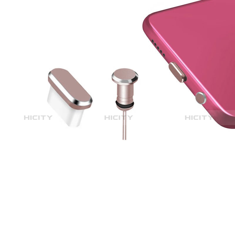 Staubschutz Stöpsel Passend USB-C Jack Type-C Universal H12 für Apple iPhone 15 Rosegold