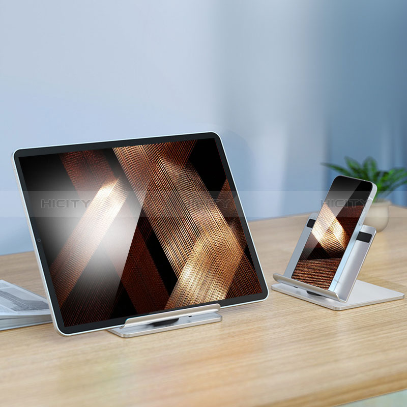 Tablet Halter Halterung Universal Tablet Ständer N02 für Apple iPad Pro 12.9 (2021) Silber