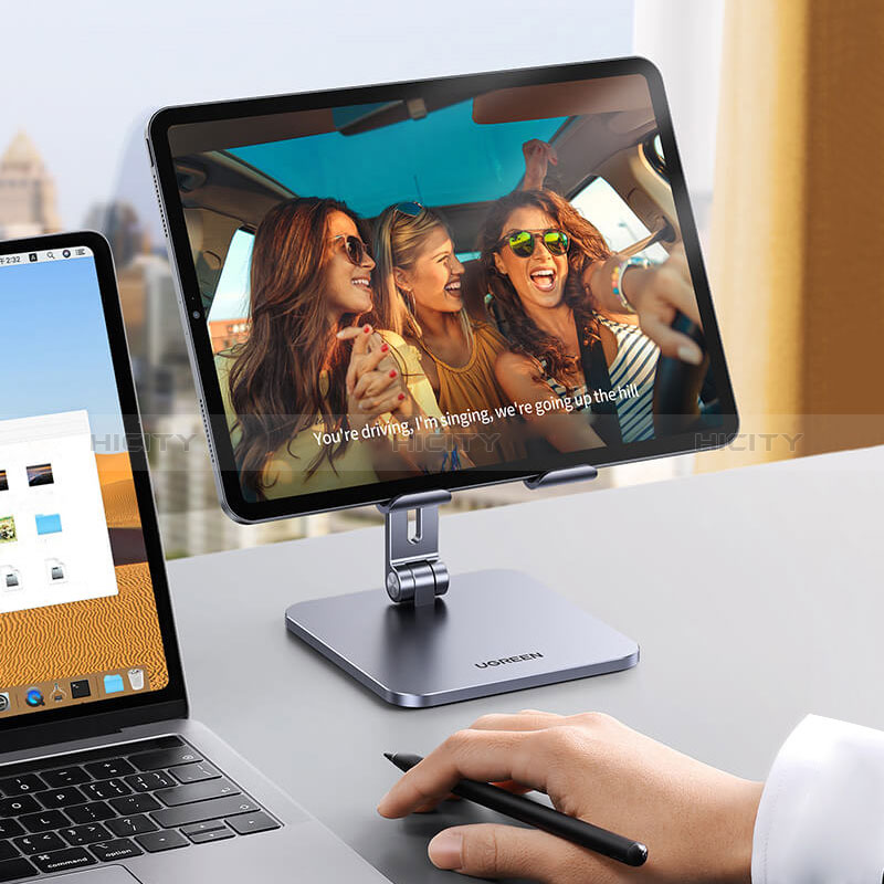 Tablet Halter Halterung Universal Tablet Ständer N05 für Apple iPad 10.2 (2021) Dunkelgrau