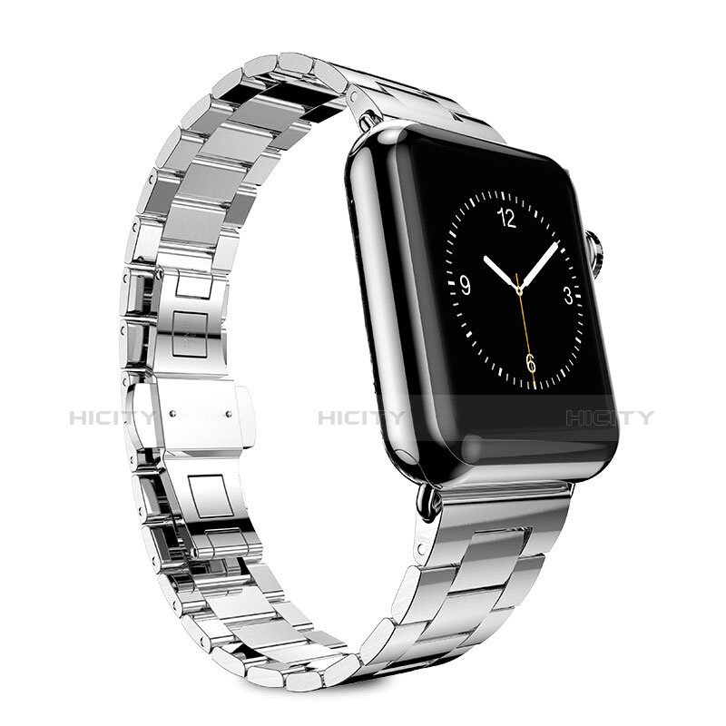 Uhrenarmband Edelstahl Band für Apple iWatch 2 38mm Silber Plus