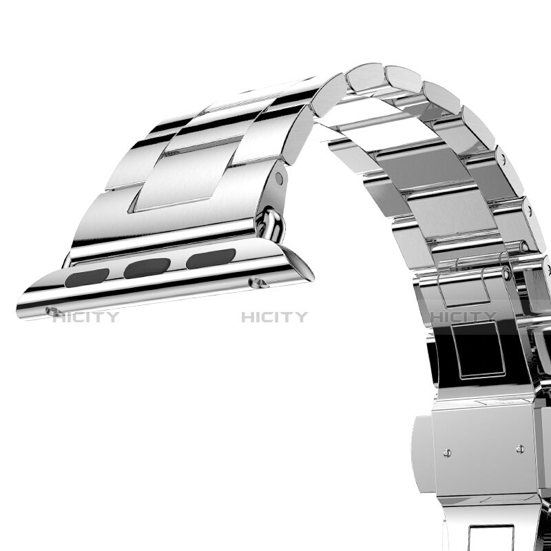 Uhrenarmband Edelstahl Band für Apple iWatch 2 38mm Silber groß