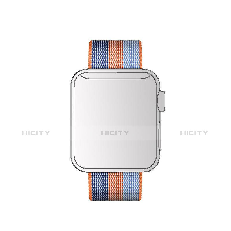 Uhrenarmband Milanaise Band für Apple iWatch 3 42mm Orange