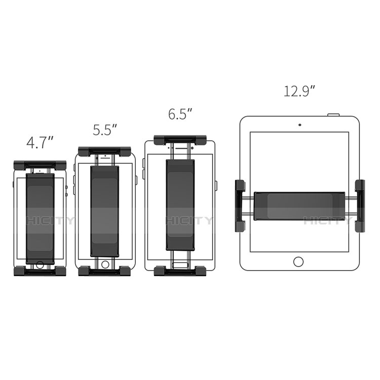 Universal Faltbare Ständer KFZ Halter Halterungung Rücksitz Tablet Halter Halterung für Huawei MediaPad M3 Lite groß