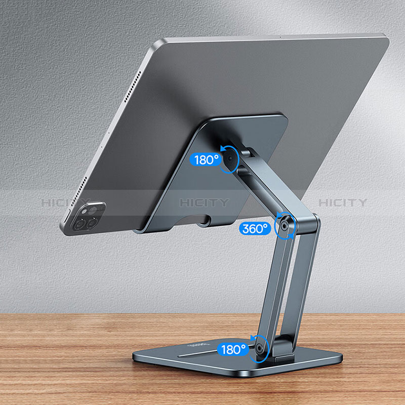 Universal Faltbare Ständer Tablet Halter Halterung Flexibel D05 für Apple iPad Pro 11 (2022) Schwarz