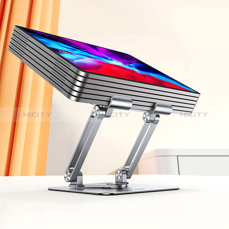 Universal Faltbare Ständer Tablet Halter Halterung Flexibel D06 für Apple iPad 10.2 (2019) Schwarz