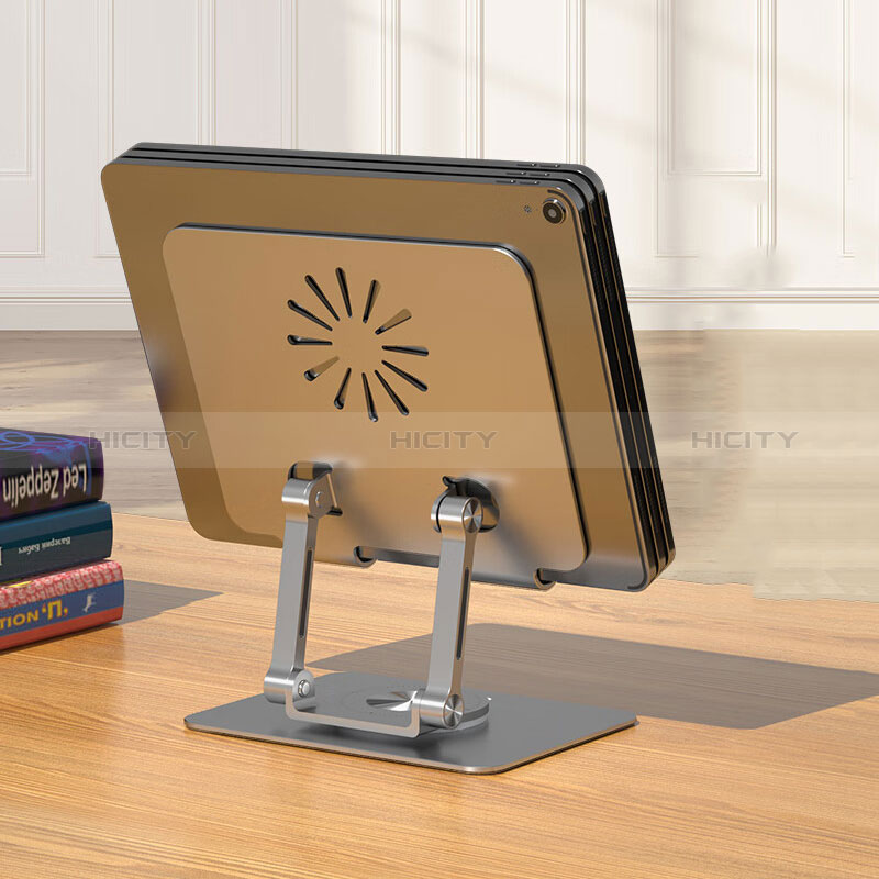 Universal Faltbare Ständer Tablet Halter Halterung Flexibel D11 für Apple iPad 10.2 (2019) Schwarz