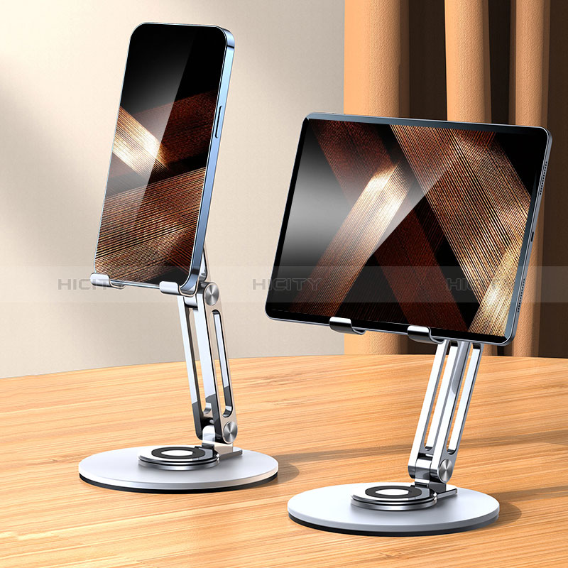 Universal Faltbare Ständer Tablet Halter Halterung Flexibel D15 für Apple iPad Pro 11 (2022) Silber