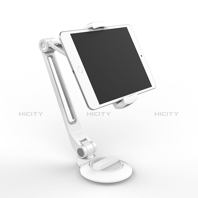 Universal Faltbare Ständer Tablet Halter Halterung Flexibel H04 für Apple iPad Air 4 10.9 (2020) Weiß Plus