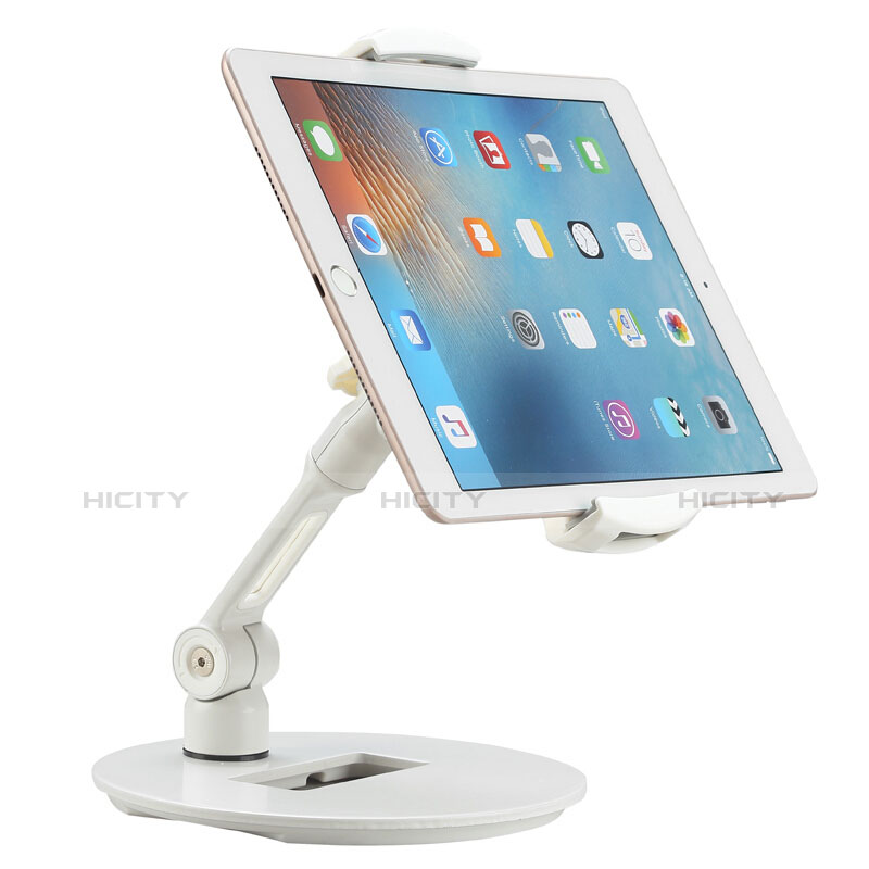 Universal Faltbare Ständer Tablet Halter Halterung Flexibel H06 für Apple iPad Air 10.9 (2020) Weiß