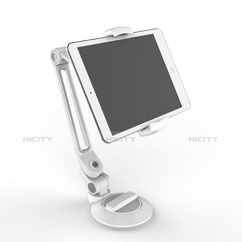 Universal Faltbare Ständer Tablet Halter Halterung Flexibel H12 für Apple iPad Air 4 10.9 (2020) Weiß Plus